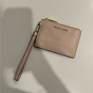 Michael Kors Blush Leather Wristlet